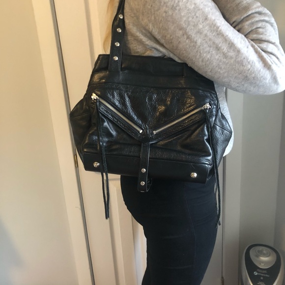 Black leather Botkier Bag - Picture 6 of 7
